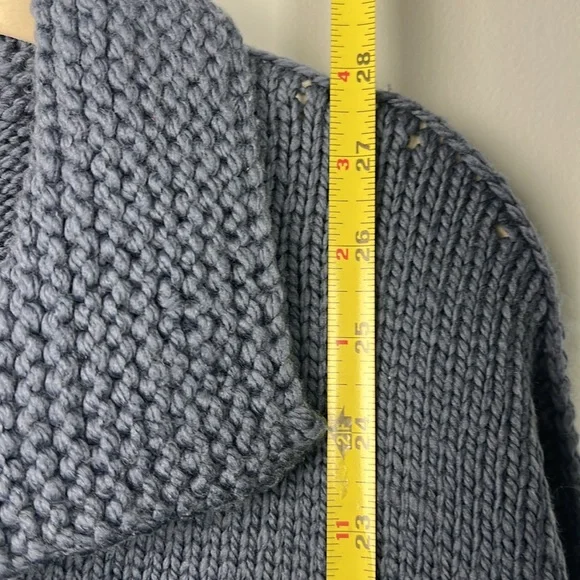 Marion Foale Knitwear 100% wool made in England knit cardigan sweater